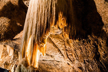 Stalactite decoration of Punkva Caves