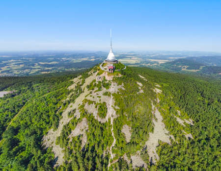 Jested Mountain Hotel from aboveの写真素材