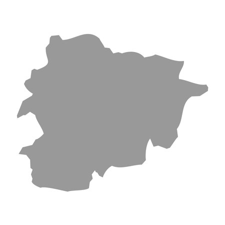 Andorra vector country map silhouetteのイラスト素材