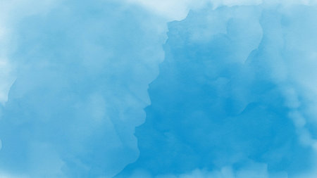 Abstract blue watercolor background with smooth texture. AI generatedの素材