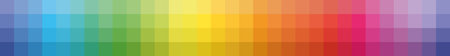 Rainbow spectrum color palette swatch - wide stripe. Vector illustrationのイラスト素材