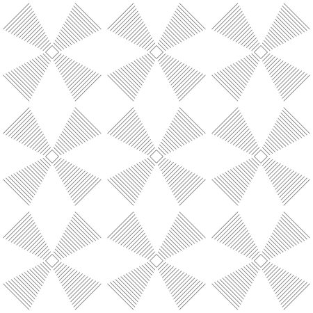 This abstract seamless vector background features a repetitive arrangement of geometric shapes, creating a harmonious visual rhythm perfect for various design applications.のイラスト素材