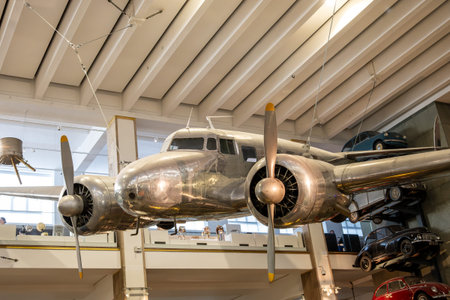 The Lockheed 10a Electra is prominently displayed in Londons Science Museum, showcasing its vintage...