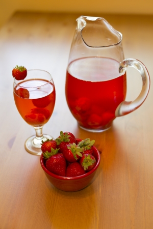 strawberry compoteの写真素材