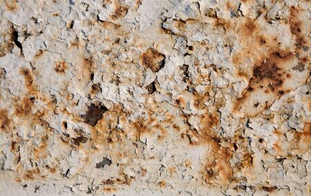 The painted wall with cracksの写真素材