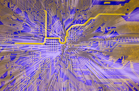 High technological electronic circuit board abstract background