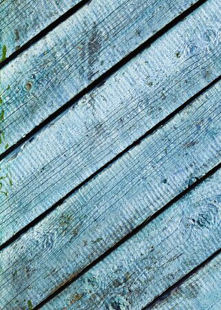 The surface of the wooden wall of the blueの写真素材
