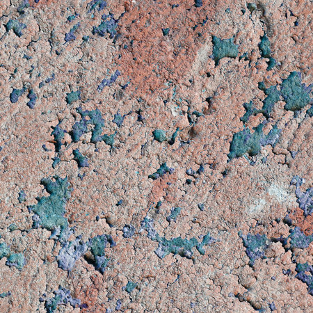 Dilapidated wall of an abandoned building - a square texture
