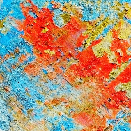 Variegated texture of the wall of the old abandoned buildingsの写真素材
