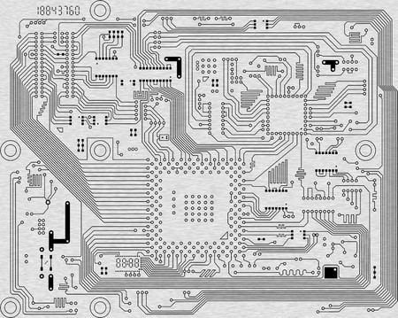 The industrial abstract circuit board background - an illustrationの写真素材