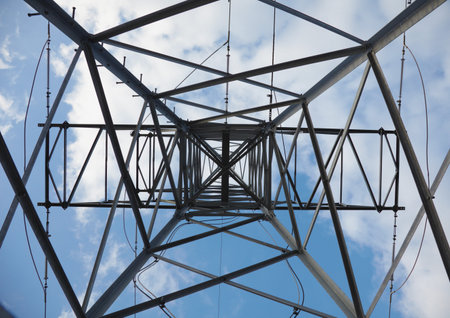 The high-voltage electrical support - bottom view