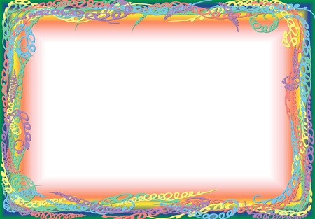 The colorful abstract frameのイラスト素材