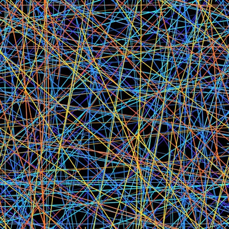 Seamless background of color lines on a black backgroundのイラスト素材