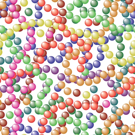 Balls of different colors on a white backgroundのイラスト素材