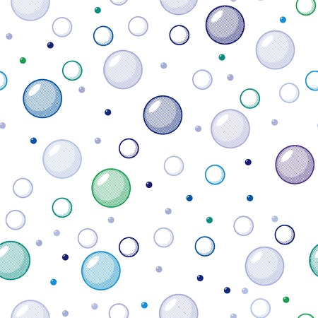 Abstract seamless texture - bubbles on a white backgroundのイラスト素材