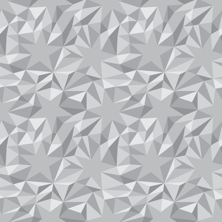 Vector monochrome abstract texture - the stars and trianglesのイラスト素材
