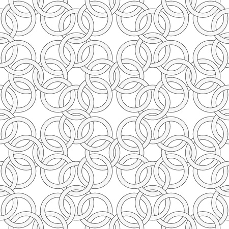 The simple vector seamless pattern - pattern like weaving chainmailのイラスト素材