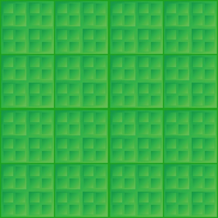 Vector abstract green seamless simple pattern - square tilesのイラスト素材