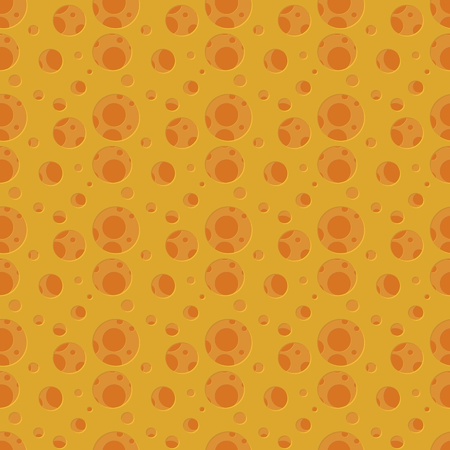 seamless pattern - orange surface with holes like a cheeseのイラスト素材
