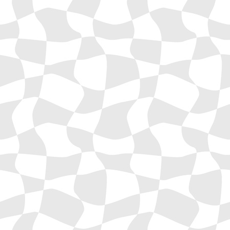 Vector abstract gray background - curved cells seamless simple patternのイラスト素材