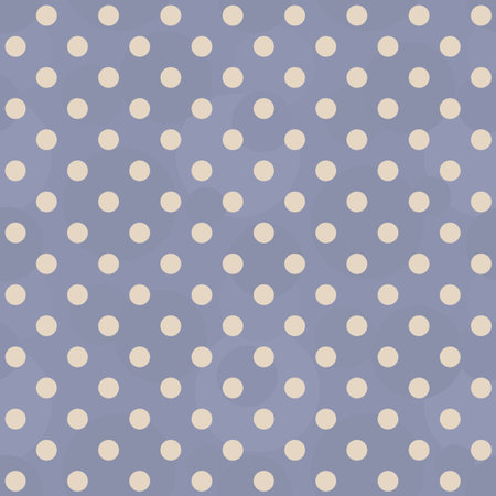 Vector abstract background - vintage seamless blue polka dots patternのイラスト素材