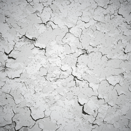 Vector background - wall covered with cracks and stainsのイラスト素材