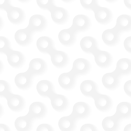 Simple geometric pattern - strange gray figures on white background.のイラスト素材