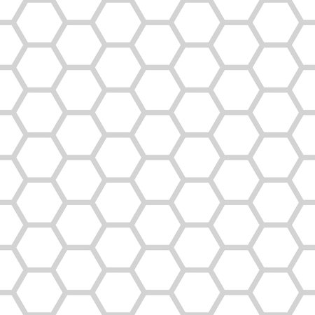 seamless pattern of grey and white hexagonal net.のイラスト素材