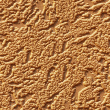 Seamless texture. Fragment of an beige relief wallの写真素材
