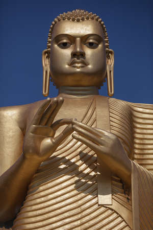 The giant Buddha statue in Dambulla cave temple. Sri Lankaの写真素材