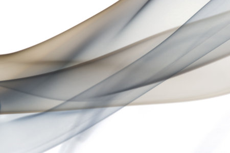 Macro image of smoke isolated on whiteの写真素材