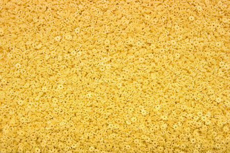 of a structure of yellow small pastaの写真素材