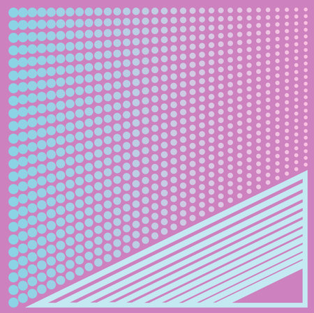 Pink blue graphic vector abstraction from geometrical figuresのイラスト素材