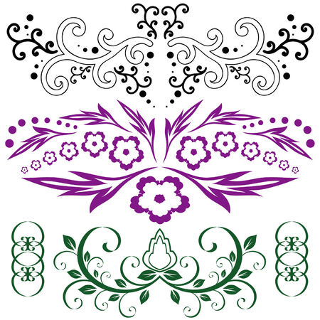 patterns of different colors and stylesのイラスト素材