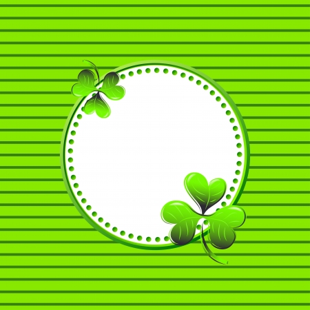 Vector green frame for St. Patrick's Dayのイラスト素材