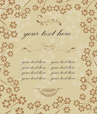 frame for text with elements to decorate the pageのイラスト素材