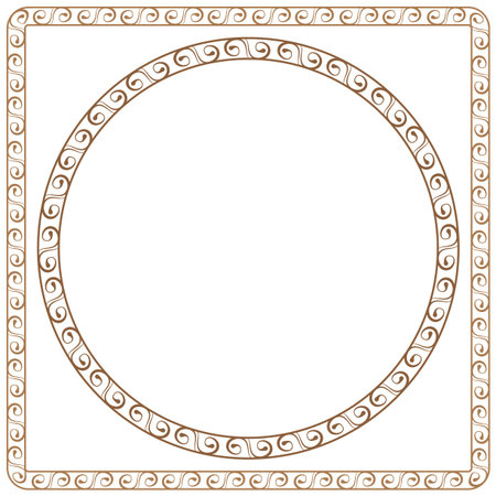 simple vector ornamental frames. Element for graphic designのイラスト素材