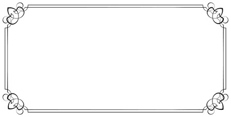 vector horizontal frame. Element for graphic designのイラスト素材