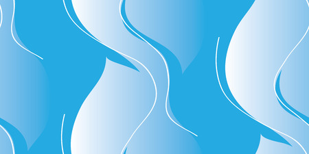 Seamless vector wallpaper. Abstract blue background with wavesのイラスト素材