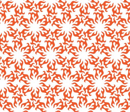 Vector seamless wallpaper with floral pattern in redのイラスト素材