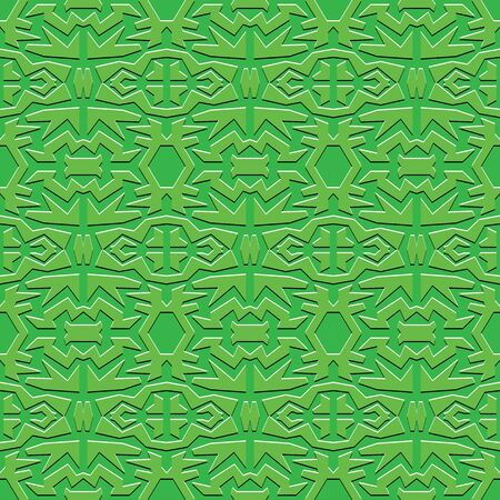 green square abstract monochrome vector seamless wallpaperのイラスト素材
