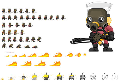 Animated Exterminator Game Characterのイラスト素材