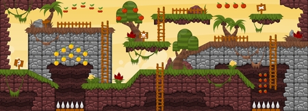 Jungle Game Worldのイラスト素材