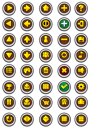 RPG Game Buttonのイラスト素材