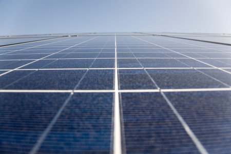 Solar power plant construction.