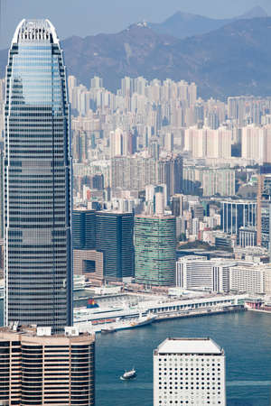 HONG KONG - FEBRUARY 1: Hong Kong downtown dayview  on February 1st 2013.のeditorial素材