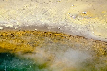 Artists Palate in Wai-O-Tapu Geothermal Wonderland, Rotorua, New Zealand.の写真素材