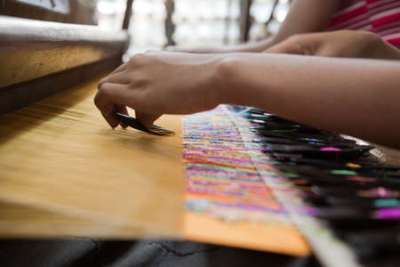 Close up of girlの写真素材