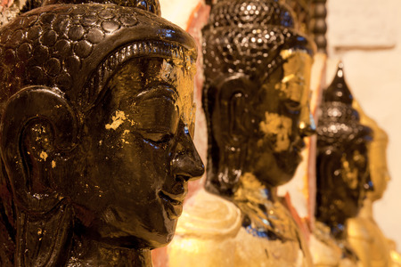 Cave with more than 800 golden Buddha statues. Pindaya, Shan state, Burma.のeditorial素材