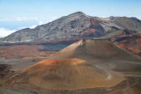 Pink hills in Haleakala National Park, Maui, Hawaii.の写真素材